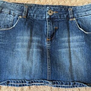 Buffalo David Bitton Blue Denim Mini Skirt
